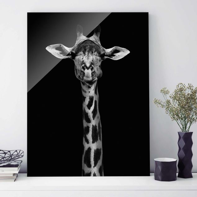 Decoración en la cocina Dark Giraffe Portrait