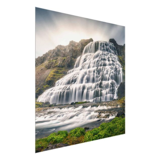Cuadros de cristal paisajes Dynjandi Waterfall