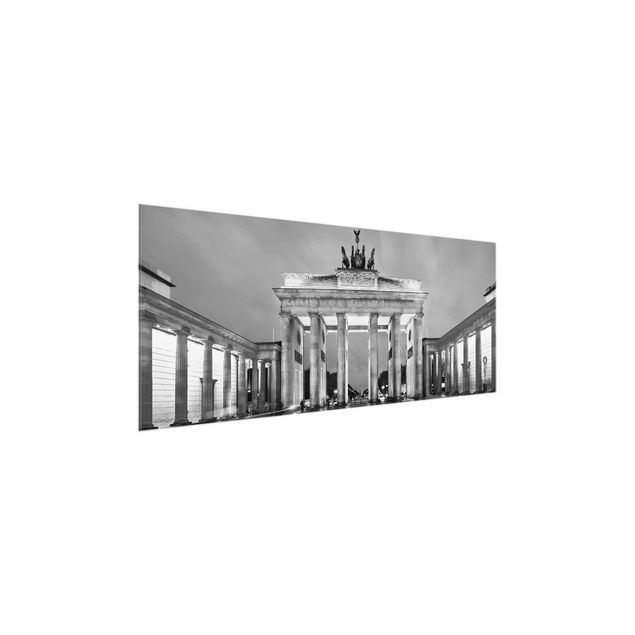 Cuadros de cristal París Illuminated Brandenburg Gate II