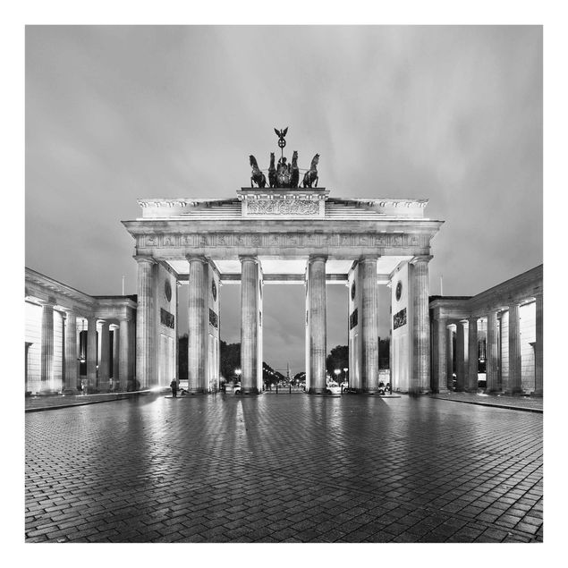 Cuadros de cristal arquitectura y skyline Illuminated Brandenburg Gate II
