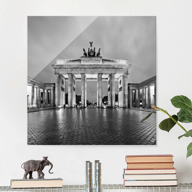 Cuadros de cristal Berlín Illuminated Brandenburg Gate II