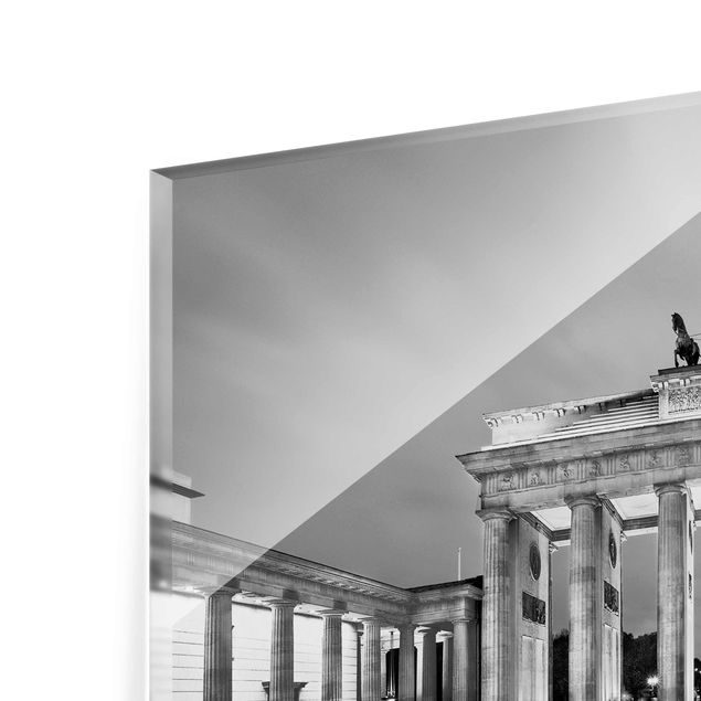 Cuadros modernos blanco y negro Illuminated Brandenburg Gate II