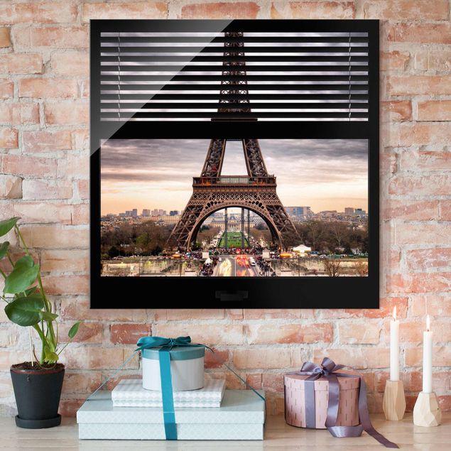 Decoración en la cocina Window Blinds View - Eiffel Tower Paris
