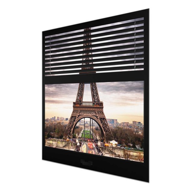 Cuadros modernos y elegantes Window Blinds View - Eiffel Tower Paris