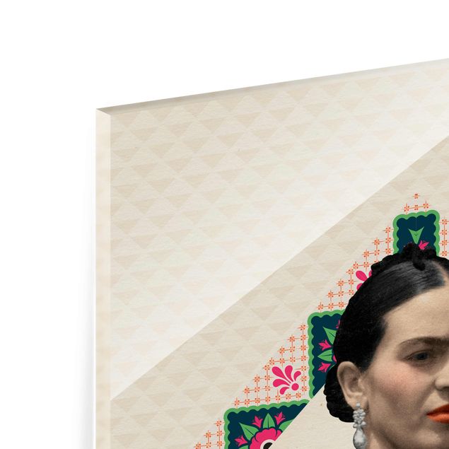 Cuadros decorativos Frida Kahlo - Flowers And Geometry