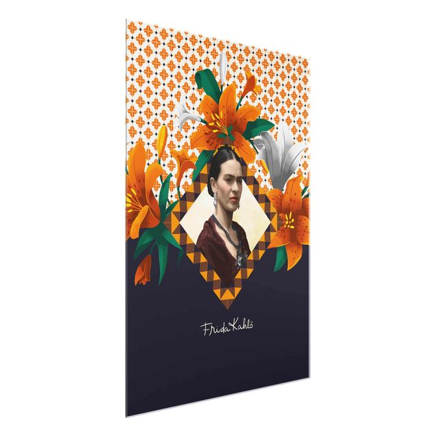 Cuadros retratos Frida Kahlo - Lilies