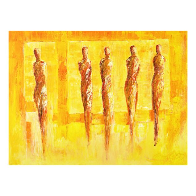 Cuadros tonos amarillos Petra Schüßler - Five Figures In Yellow