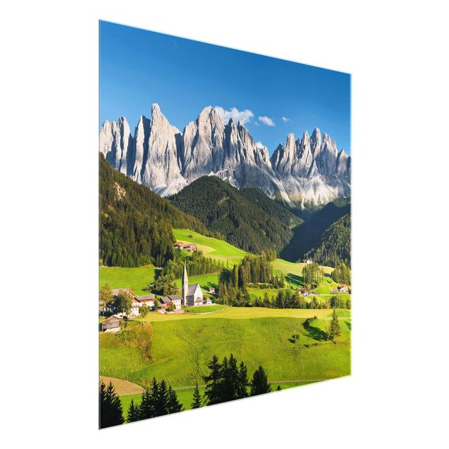 Cuadros de paisajes de montañas Odle In South Tyrol