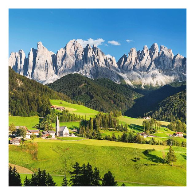 Cuadros de paisajes naturales  Odle In South Tyrol