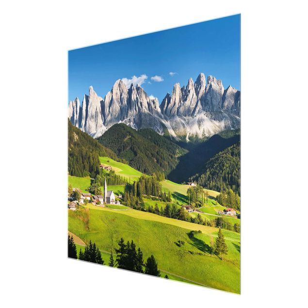 Cuadros de cristal paisajes Odle In South Tyrol