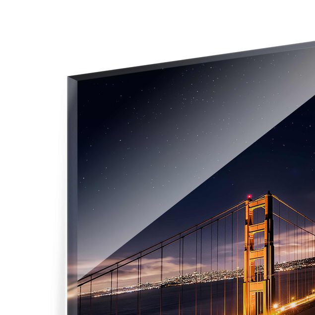 Tableros magnéticos de vidrio Golden Gate To Stars