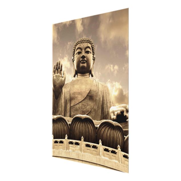 Tableros magnéticos de vidrio Big Buddha Sepia