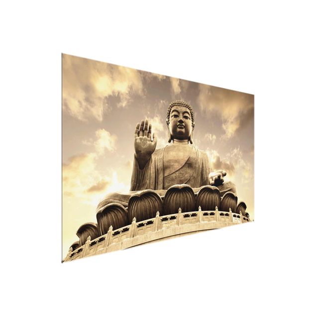 Cuadros modernos Big Buddha Sepia