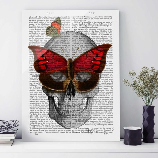 Cuadros de mariposas modernos Scary Reading - Butterfly Mask