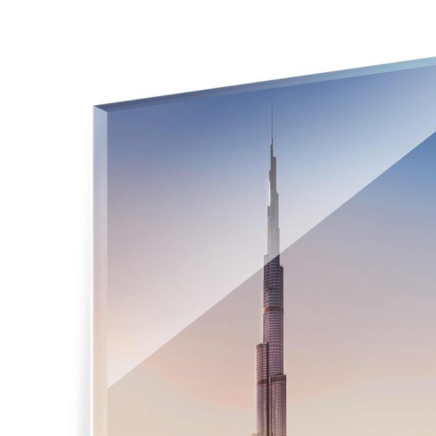 Tableros magnéticos de vidrio Heavenly Dubai Skyline