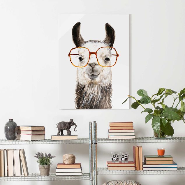 Decoración habitación infantil Hip Lama With Glasses IV