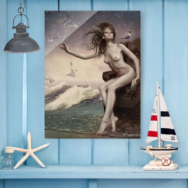 Cuadro mujer desnuda In The Surf