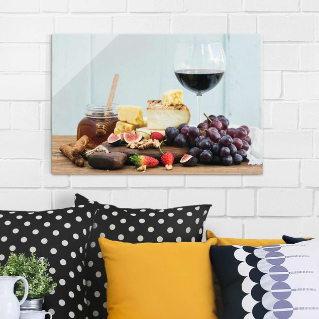 Cuadros decorativos modernos Cheese And Wine