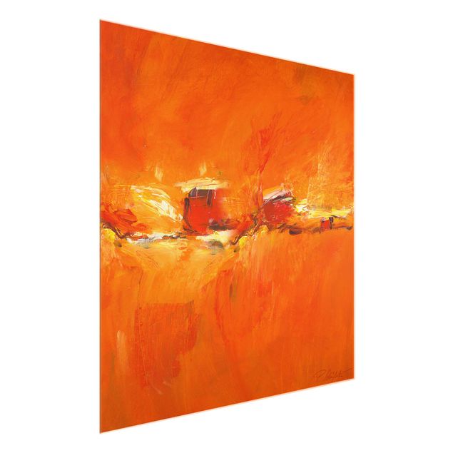 Cuadros abstractos Petra Schüßler - Composition In Orange