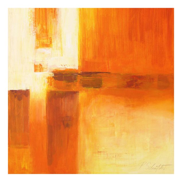 Cuadros marrón Petra Schüßler - Composition In Orange And Brown 01