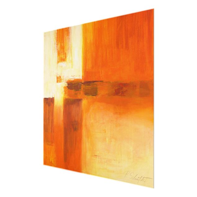 Cuadros Petra Schüssler Petra Schüßler - Composition In Orange And Brown 01
