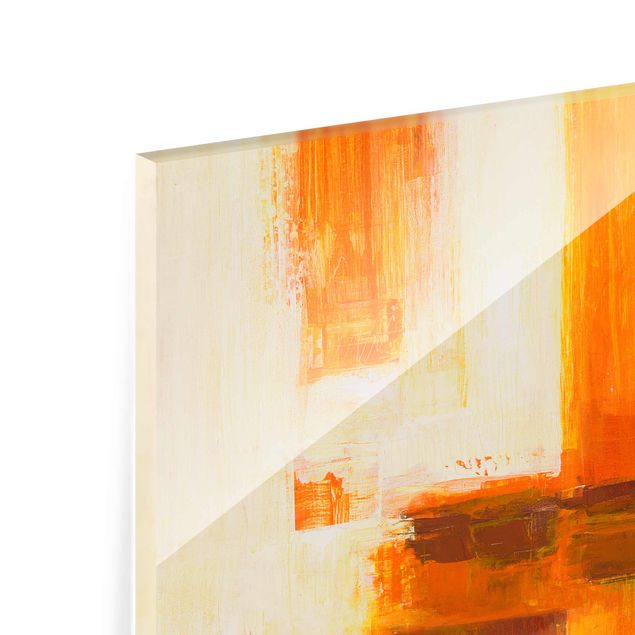 Cuadros Petra Schüßler - Composition In Orange And Brown 01
