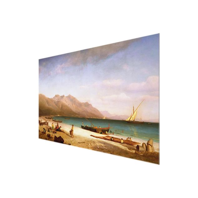 Cuadro con paisajes Albert Bierstadt - Bay of Salerno