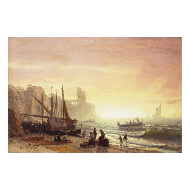 Estilos artísticos Albert Bierstadt - The Fishing Fleet