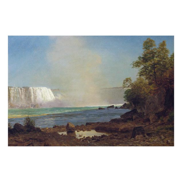 Cuadros de cristal cascadas Albert Bierstadt - Niagara Falls