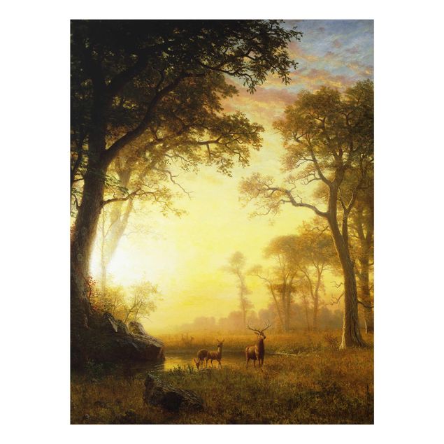 Cuadros árboles Albert Bierstadt - Light in the Forest