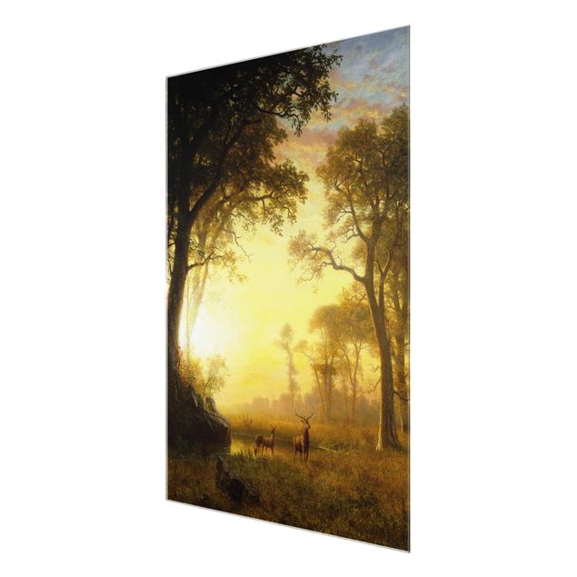 Cuadros paisajes Albert Bierstadt - Light in the Forest