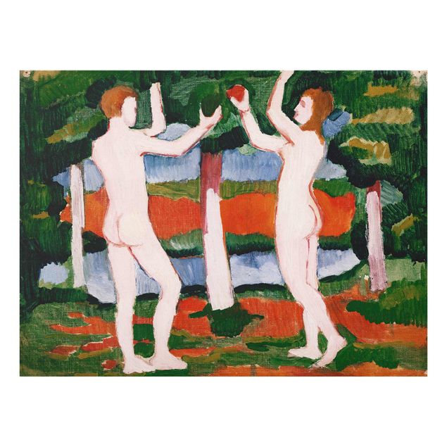Láminas de cuadros famosos August Macke - Adam And Eve