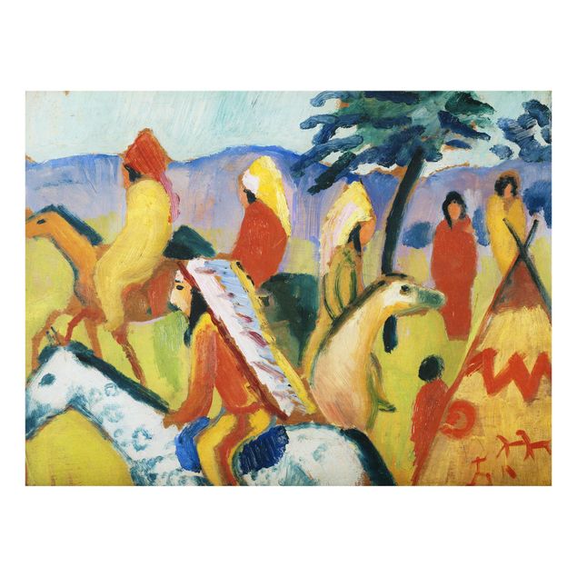 Cuadros India August Macke - Riding Indians
