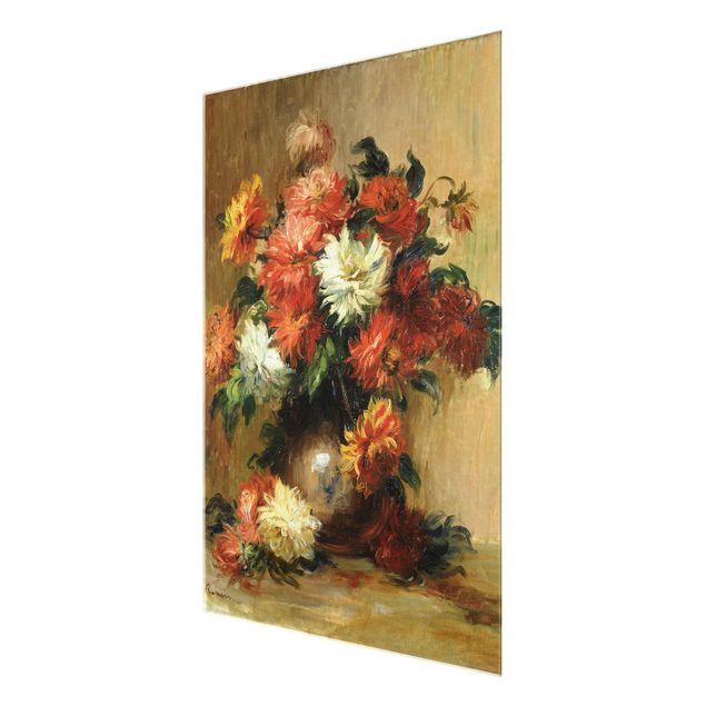 Cuadros de plantas Auguste Renoir - Still Life with Dahlias