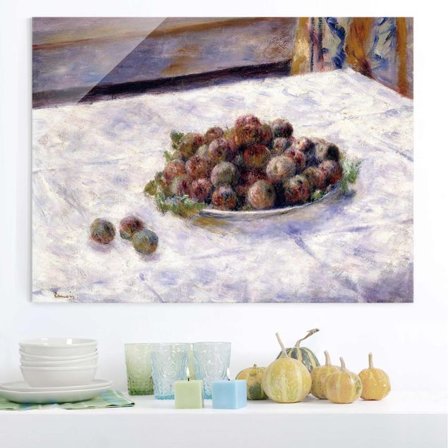 Decoración de cocinas Auguste Renoir - Still Life, A Plate Of Plums