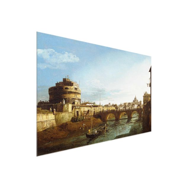 Estilo artístico Post Impresionismo Bernardo Bellotto - View of Rome on the Banks of the Tiber