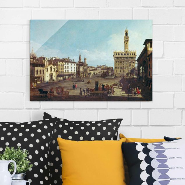 Barroco cuadro Bernardo Bellotto - The Piazza della Signoria in Florence