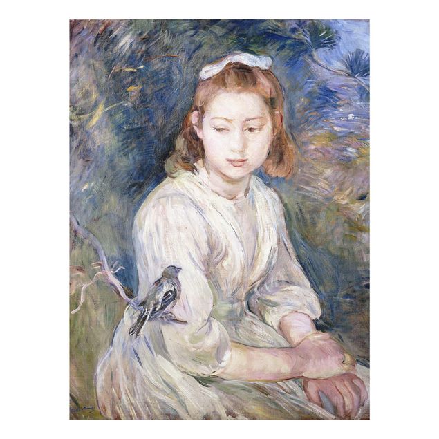 Cuadros retratos Berthe Morisot - Young Girl with a Bird