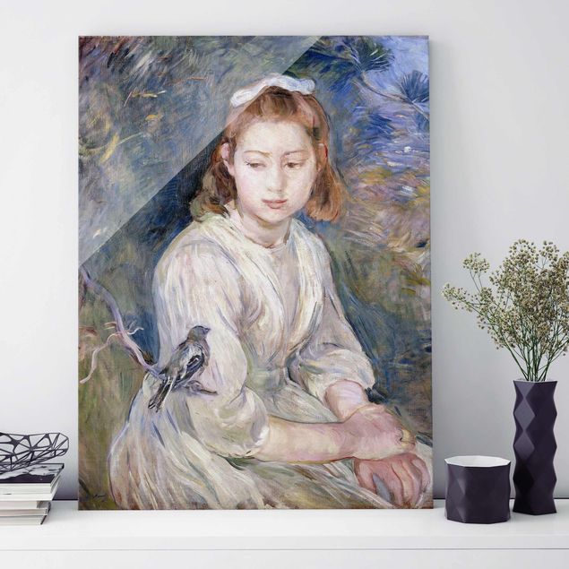 Decoración de cocinas Berthe Morisot - Young Girl with a Bird