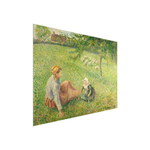 Estilo artístico Post Impresionismo Camille Pissarro - The Geese Pasture
