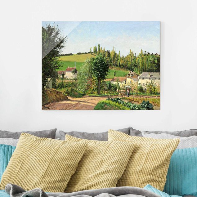 Cuadros Impresionismo Camille Pissarro - Hamlet In The SurRolling Hillss Of Pontoise