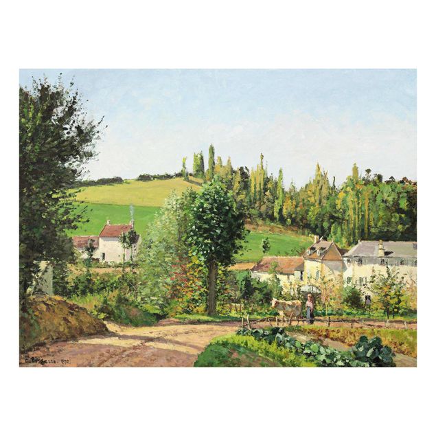 Estilo artístico Romanticismo Camille Pissarro - Hamlet In The SurRolling Hillss Of Pontoise