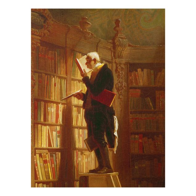 Láminas de cuadros famosos Carl Spitzweg - The Bookworm (Detail)