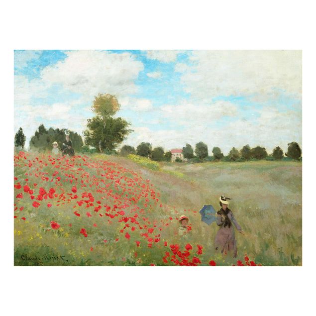 Reproducciones de cuadros Claude Monet - Poppy Field Near Argenteuil