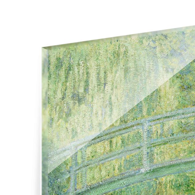 Cuadros de cristal paisajes Claude Monet - Japanese Bridge