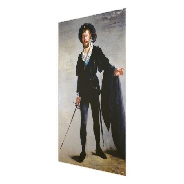Cuadros retratos Edouard Manet - Jean-Baptiste Faure in the Role of Hamlet
