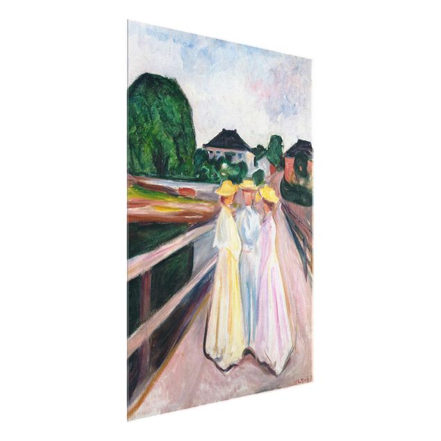 Láminas cuadros famosos Edvard Munch - Three Girls on the Bridge