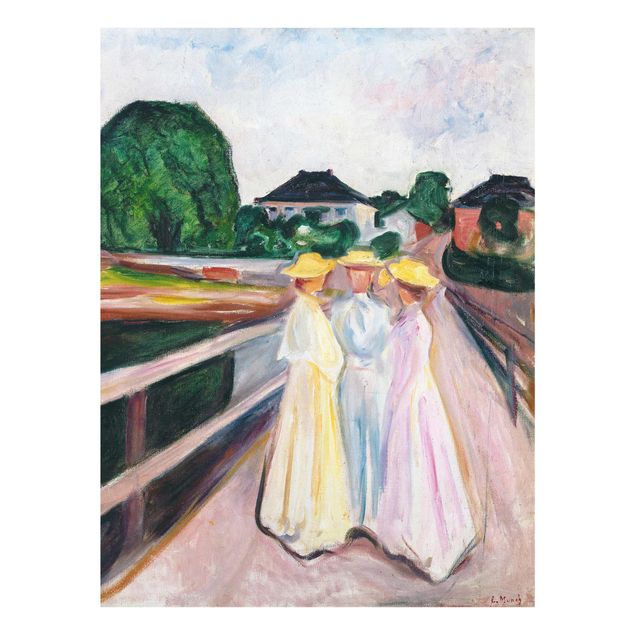 Estilos artísticos Edvard Munch - Three Girls on the Bridge
