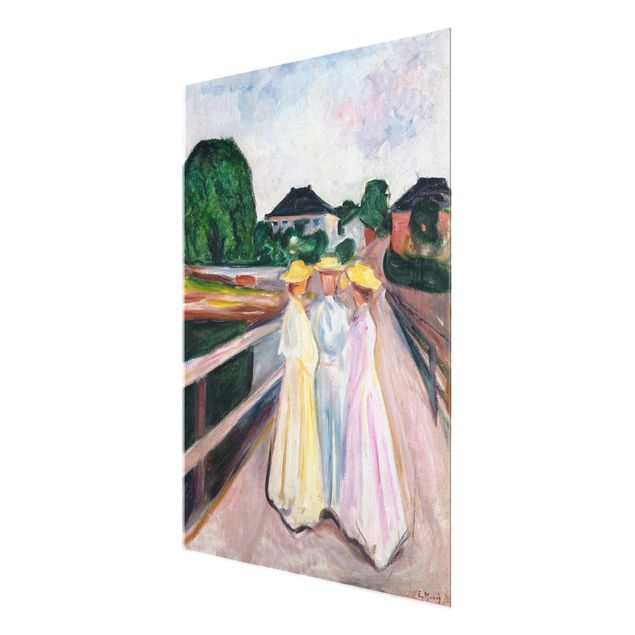 Láminas de cuadros famosos Edvard Munch - Three Girls on the Bridge