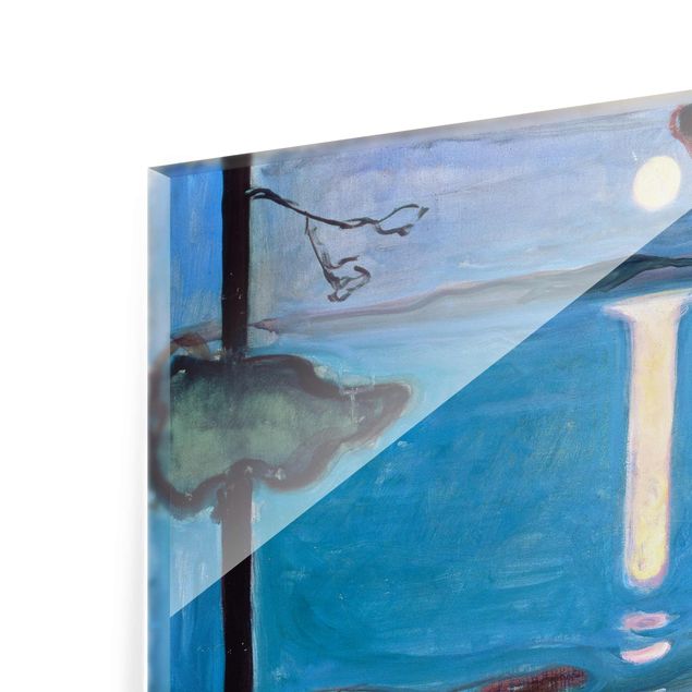 Cuadros de cristal paisajes Edvard Munch - Moon Night